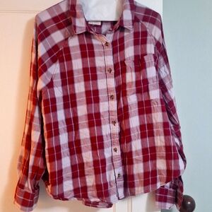 Sonoma cotton plaid shirt
